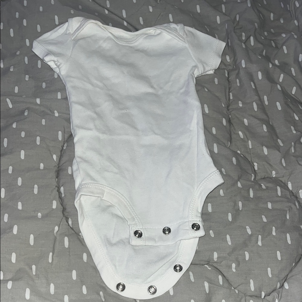 Carter's Soft White Baby Bodysuit